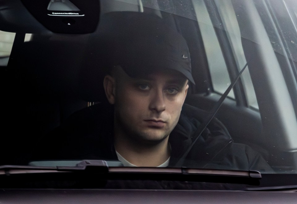 Two cops caught romping in a police station lift have kept their jobs, pictured PC Pierce Lynch, who was involved in the act