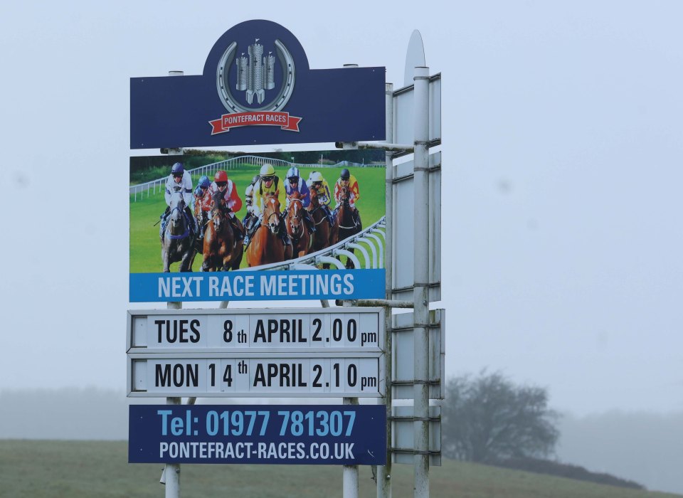 Pontefract racecourse is a popular venue in the town