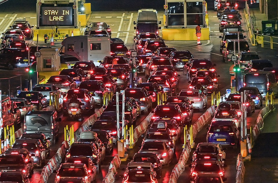 Travellers faced long delays at Dover port this morning as they tried to get away for their Christmas holidays