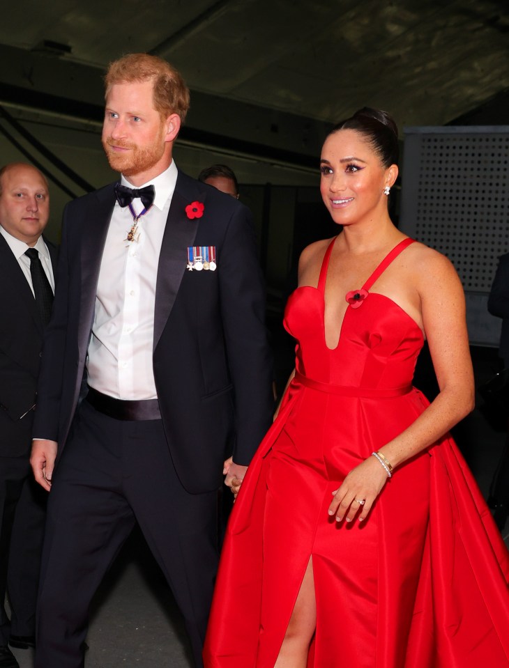 Meghan shone in Diana's Cartier bracelet at the Salute To Freedom Gala in 2021