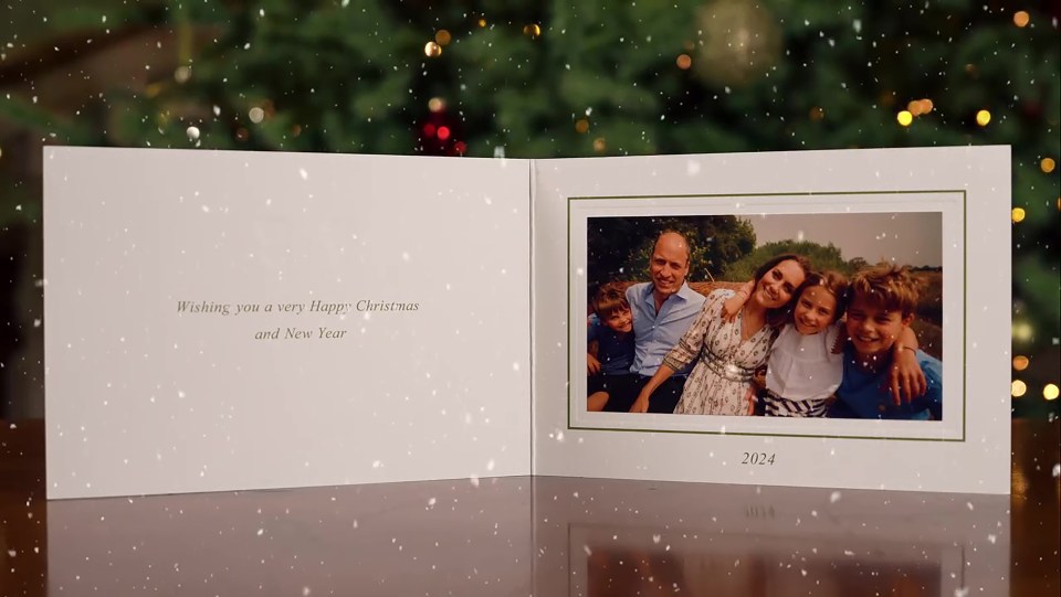 Kate and William's 2024 family Christmas card