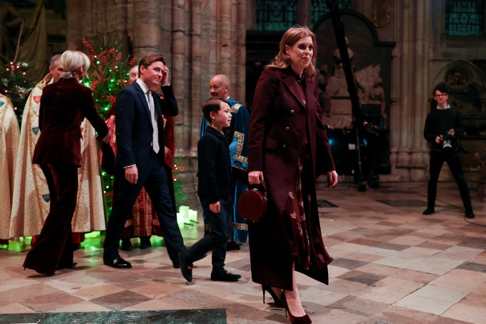 Princess Beatrice and her husband Edoardo Mapelli Mozzi arrived at the T'ogether At Christmas' carol service at Westminster Abbey