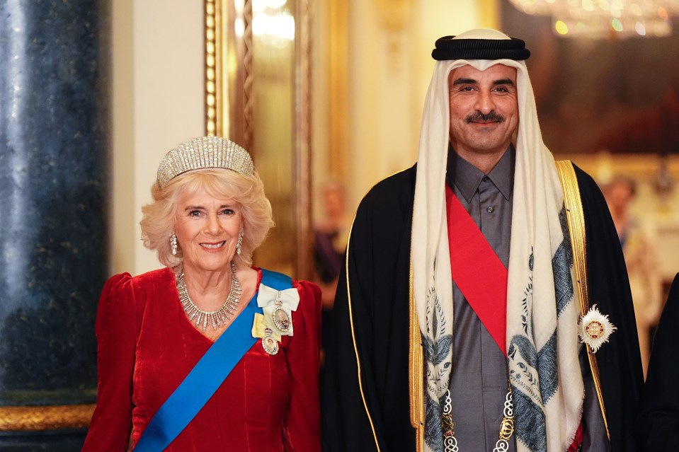 Queen Camilla with the Emir