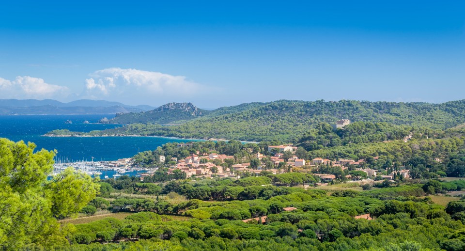 Located in the Mediterranean Sea, Porquerolles is the largest of the four French islands that form the Hyères Islands