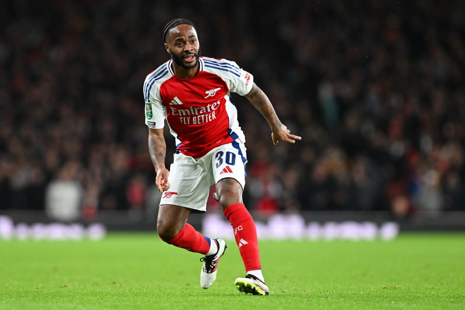 Raheem Sterling continued to struggle in an Arsenal shirt