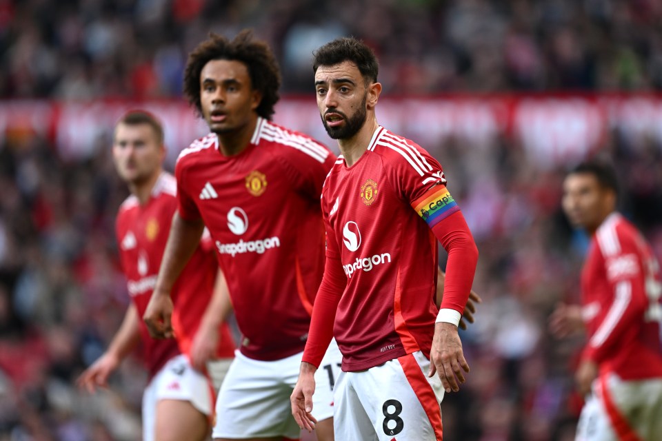 Man Utd captain Bruno Fernandes wore the pro-LGBTQ+ armband against Everton