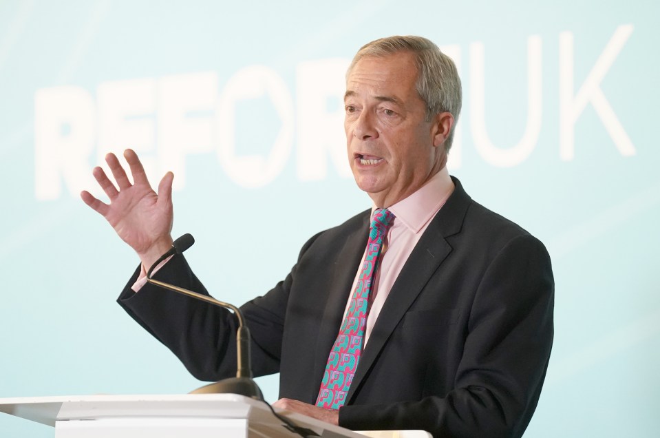 Reform UK leader Nigel Farage has called for more British builders to be trained