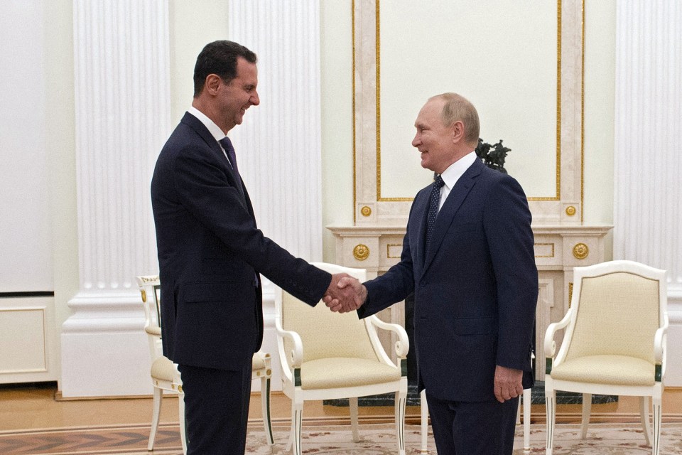 Putin meets with Assad at the Kremlin in 2013