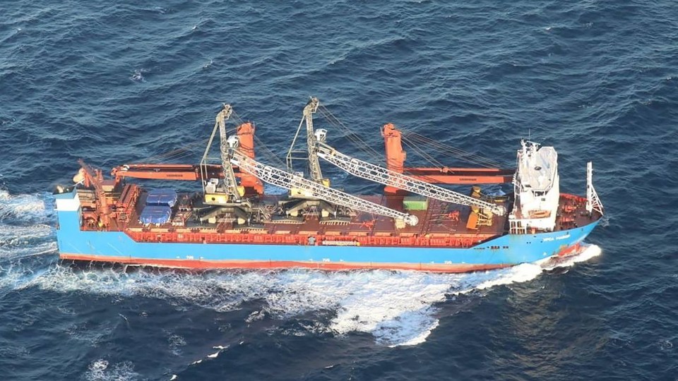 Aerial view of the Russian vessel Ursa Major.