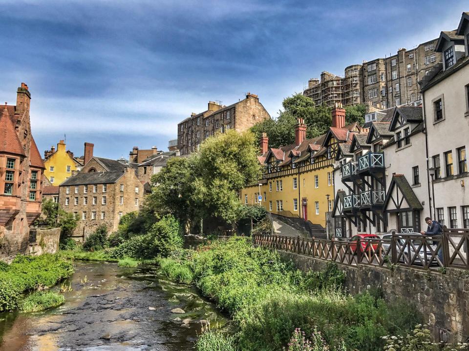 Dean Village lies a 20-minute walk from Edinburgh's city centre