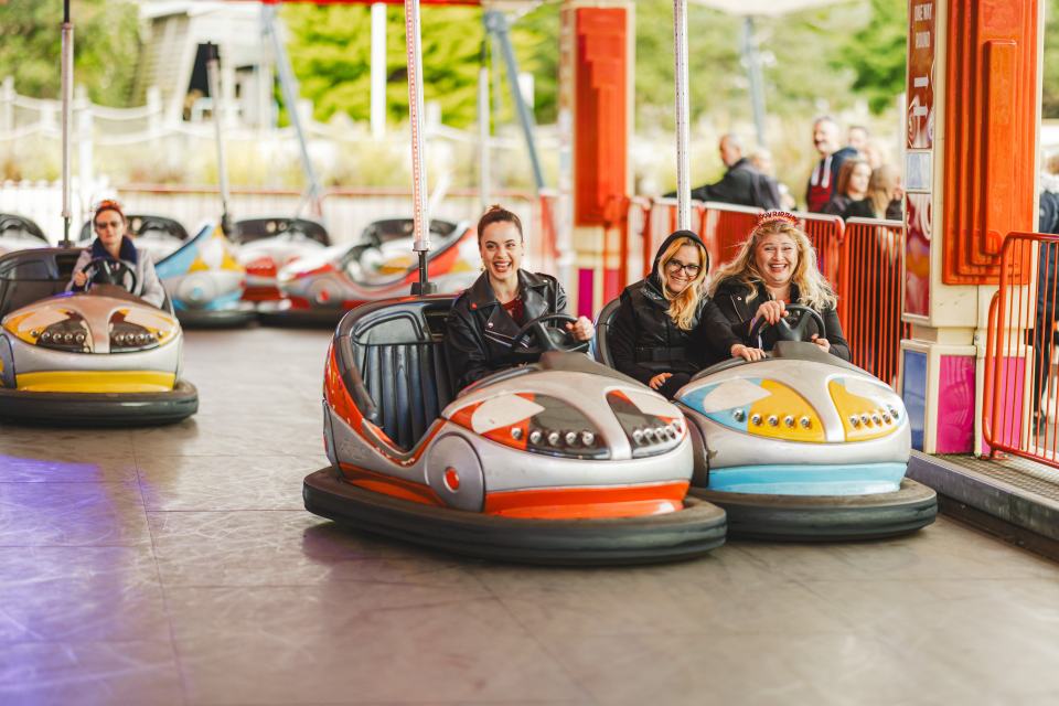 You can also unleash your inner child on the bumper cars