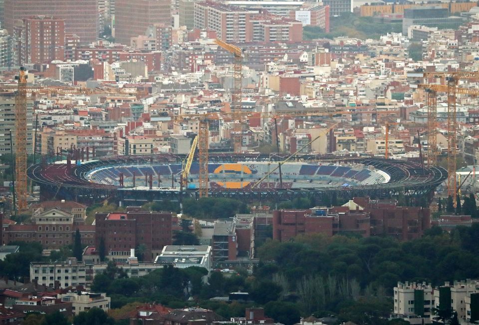 Barcelona's chances of returning to the Nou Camp in March are practically zero