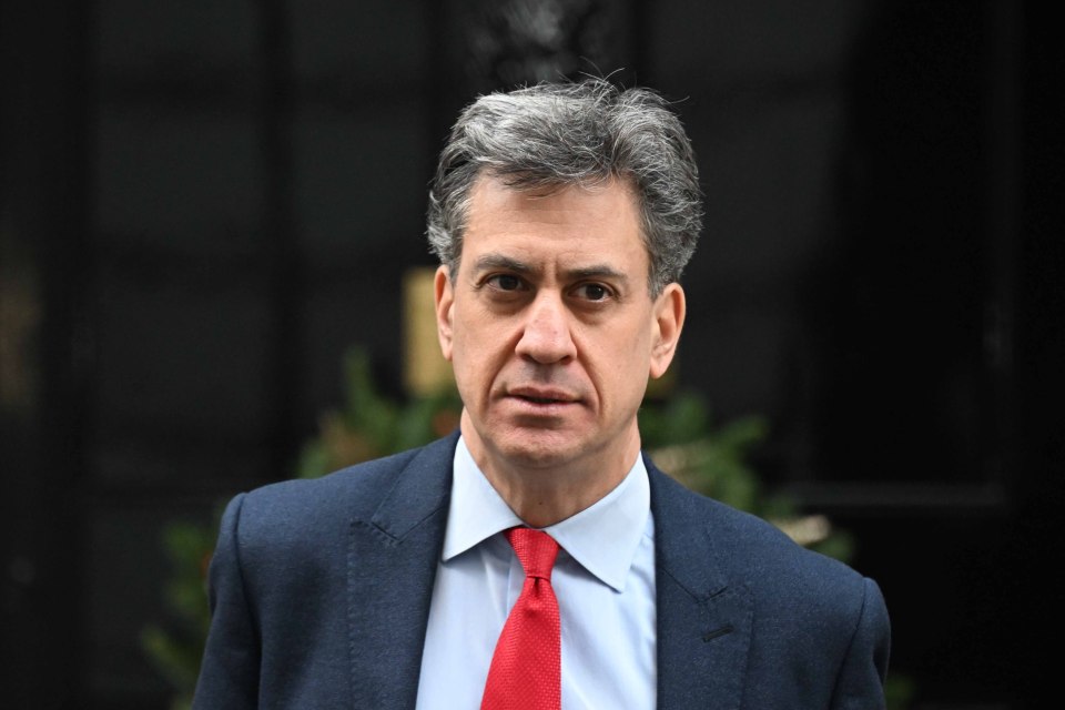 Ed Miliband, Secretary of State for Energy Security and Net Zero, arriving at a Cabinet meeting.