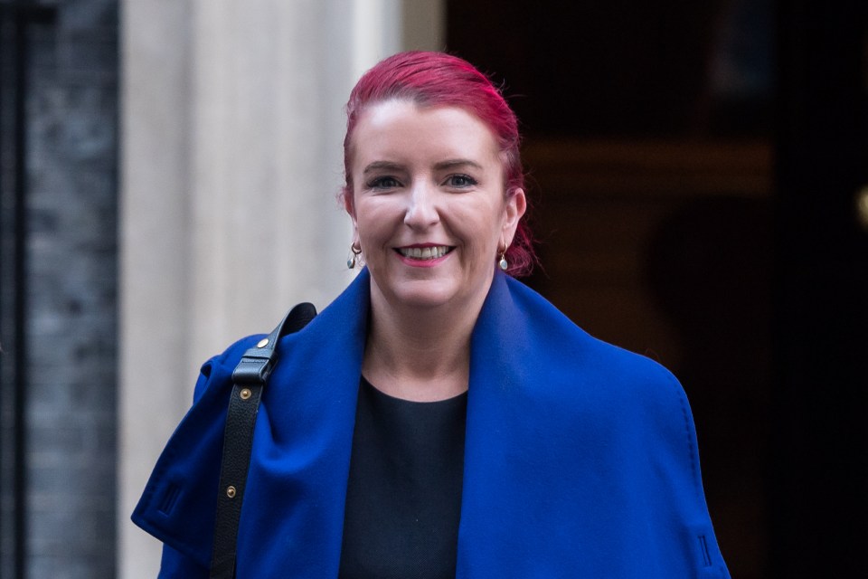 Louise Haigh, Secretary of State for Transport, leaving 10 Downing Street.