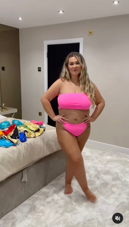 The 30-year-old clapped back at fans who accused her of using weight loss jabs as she posted a before and after video