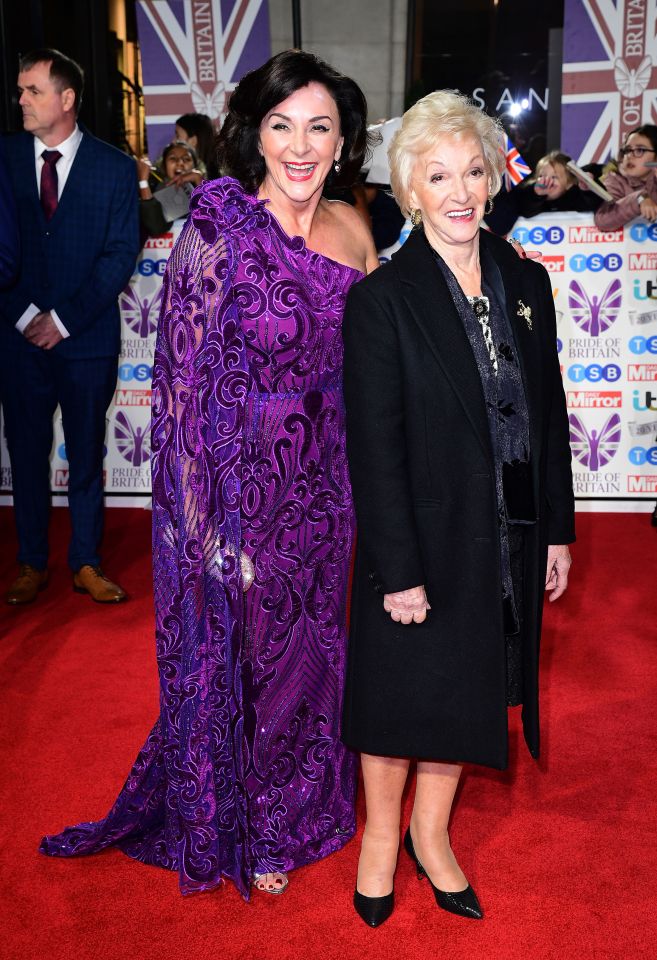 Shirley, pictured with her mum Audrey, 87, who moved in with the Strictly judge in 2021