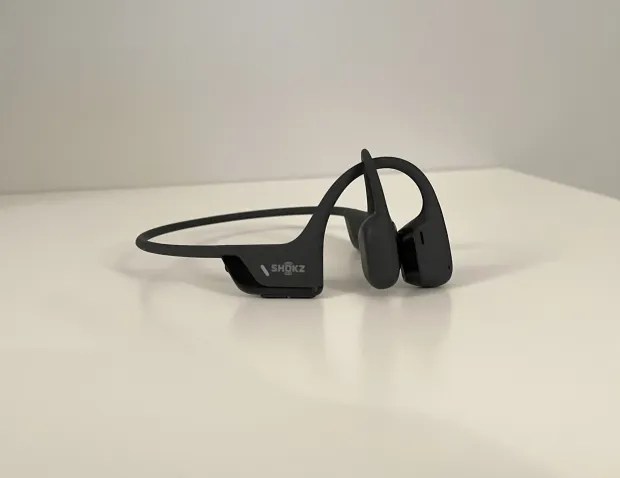 Shokz bone conduction headphones.