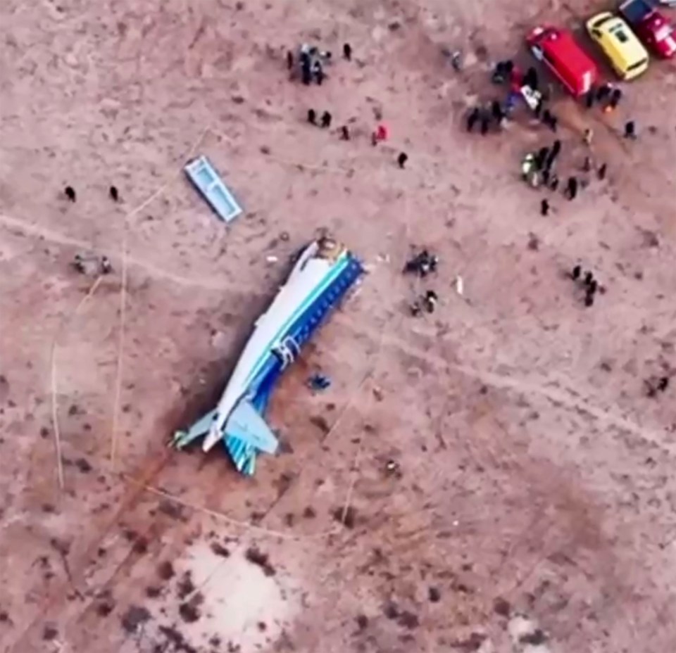 Some passengers survived after part of the fuselage miraculously stayed together