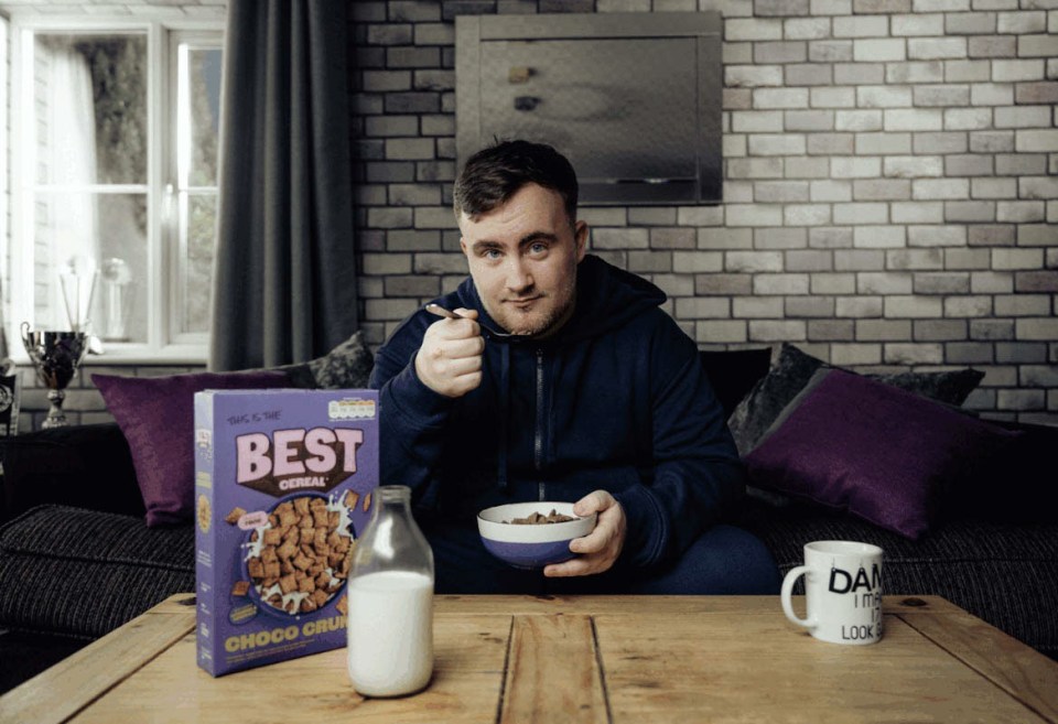 Luke Littler eating BEST cereal.