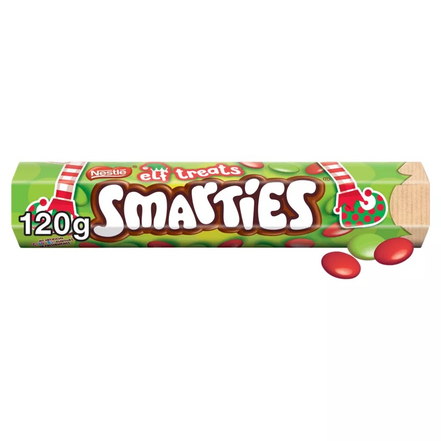 Smarties Elf Treats Milk Chocolate Tube