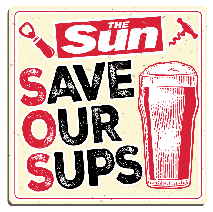 The Sun's Save Our Sups campaign has called on the Government to rescue boozers