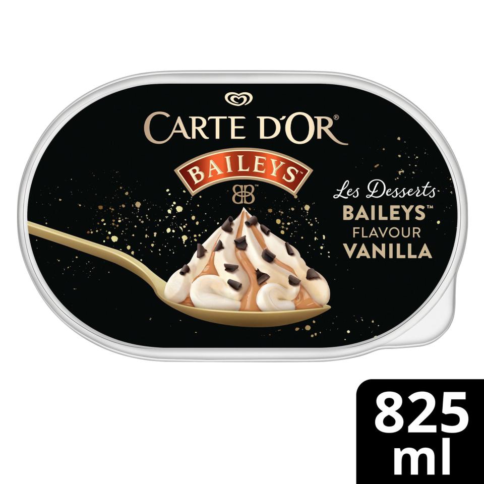 Save £1.50 on Baileys Carte d’Or ice cream at Iceland