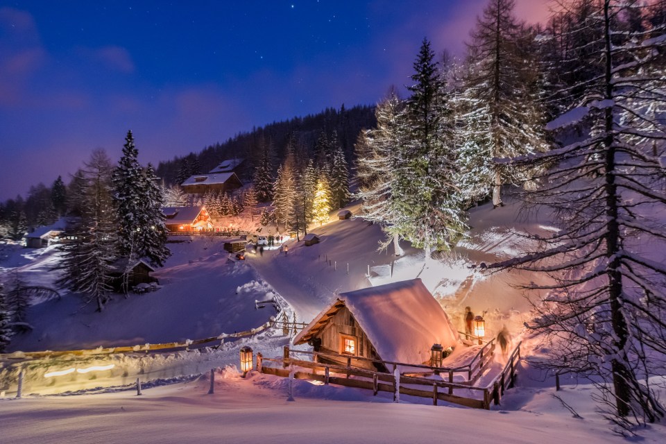 Snowy Austrian scenes make for a perfect festive backdrop