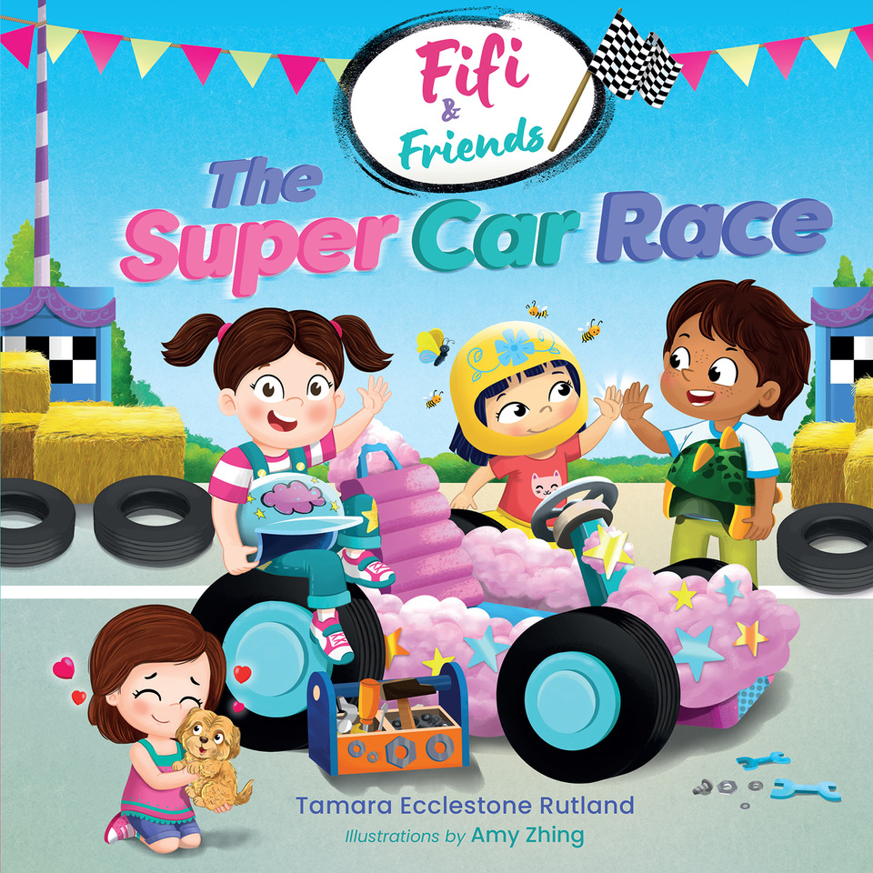 Fifi & Friends: The Super Car Race by Tamara Ecclestone Rutland and illustrated by Amy Zhing is available now from Amazon and all good bookshops