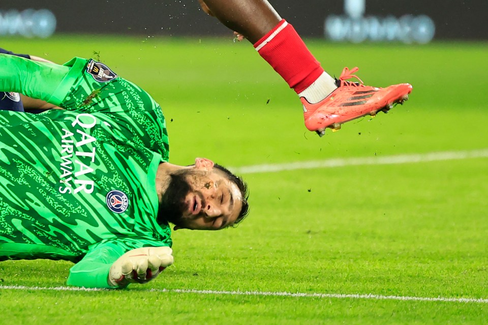 That reckless challenge could have blinded PSG star Donnarumma