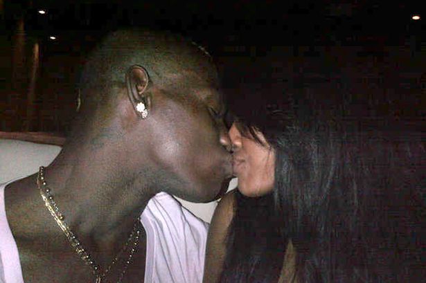 She was also in a relationship with Mario Balotelli