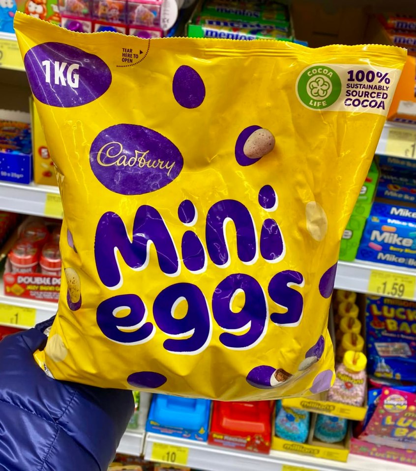 1kg bag of Cadbury Mini Eggs.