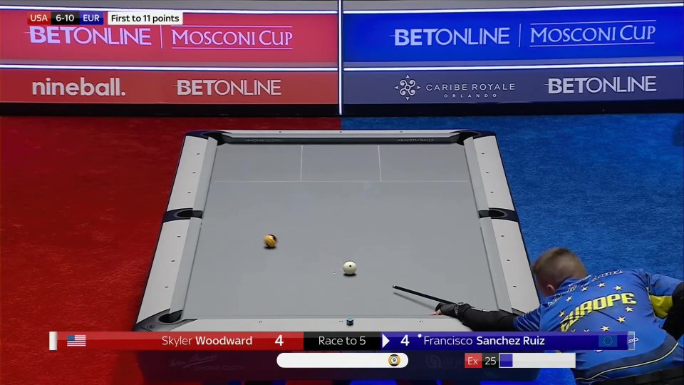 Team Europe won the Mosconi Cup