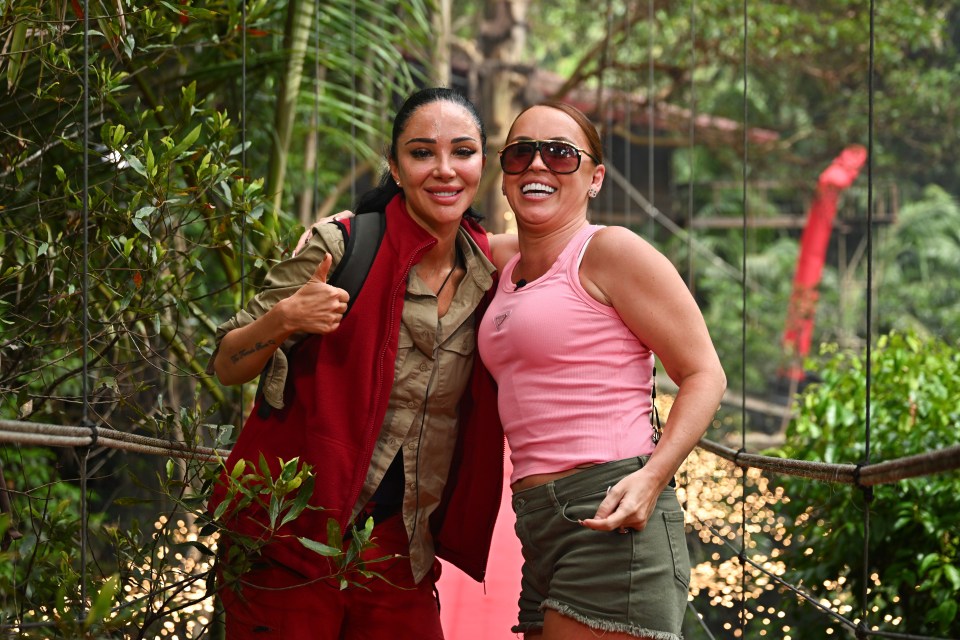 Tulisa was met by her best pal Michelle when she was axed from the show