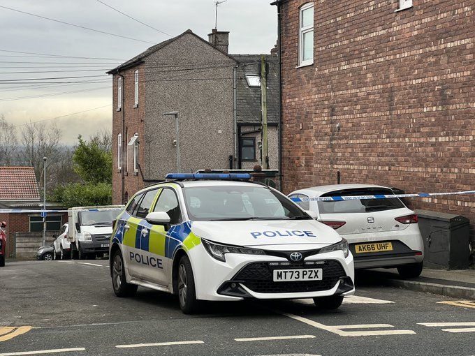 Police were hunting the knifeman after a man in his 40s was attacked