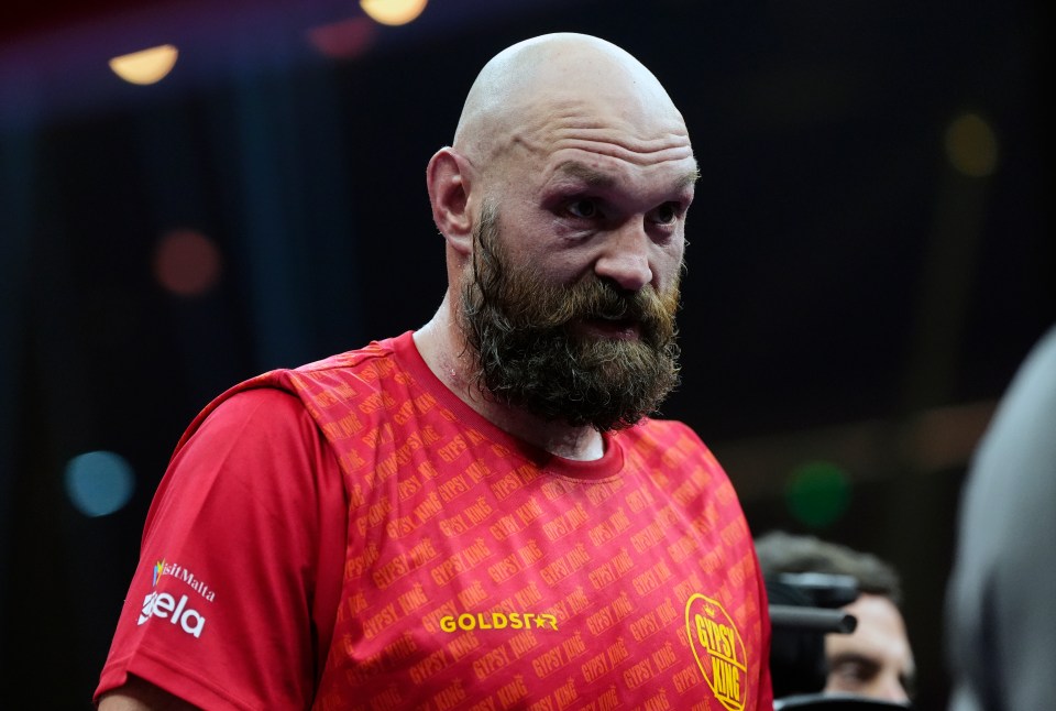 Tyson Fury's time at the top has been ended by the Ukrainian