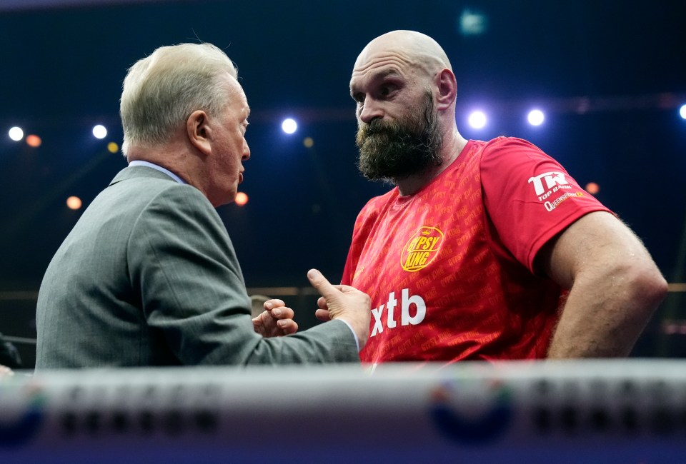 The Gypsy King refused to do an interview in the ring but promoter Frank Warren labelled the result 'nuts'