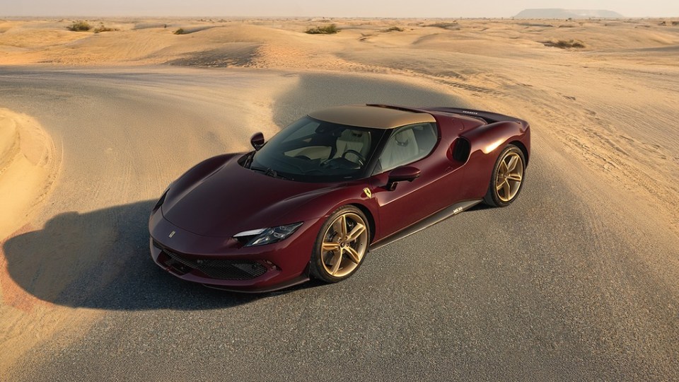 Each car's exterior is painted to represent one of the six nations, including dark red for Qatar