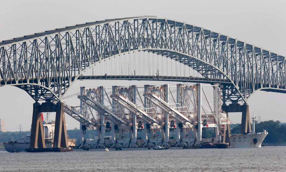 The bridge was a key crossing and formed the gateway to the port of Baltimore