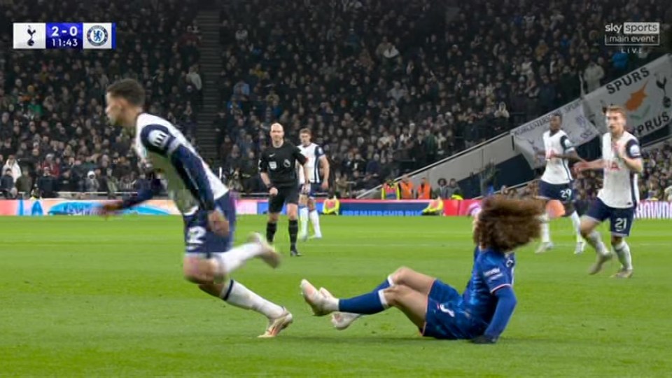 Chelsea ace Marc Cucurella was at fault for both of Tottenham's goals as he slipped