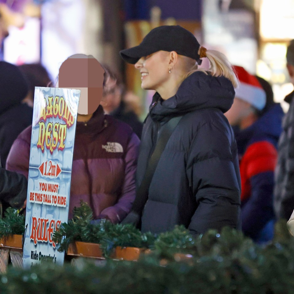 Holly Willoughby cut a casual look while on a night out at Winter Wonderland