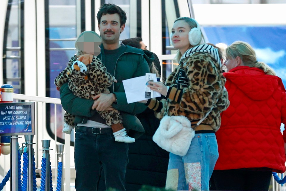 The couple and their daughter went to Winter Wonderland together in Hyde Park