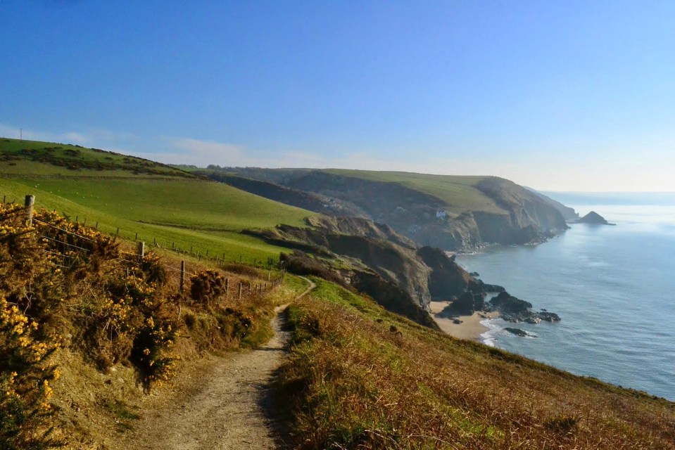 The views along the West Wales Ceredigion coast path near Llangrannog