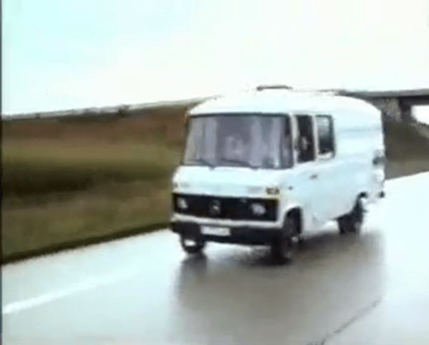 He modified a Mercedes van with sensors and cameras