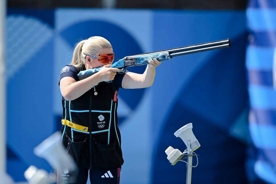 Rutter took silver in the women's skeet