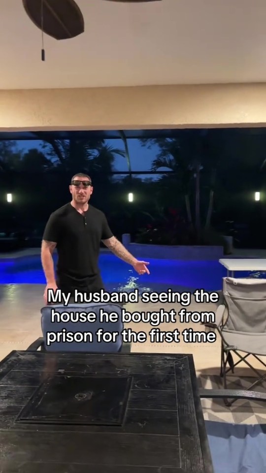 He toured the home he bought his wife while in prison for the first time