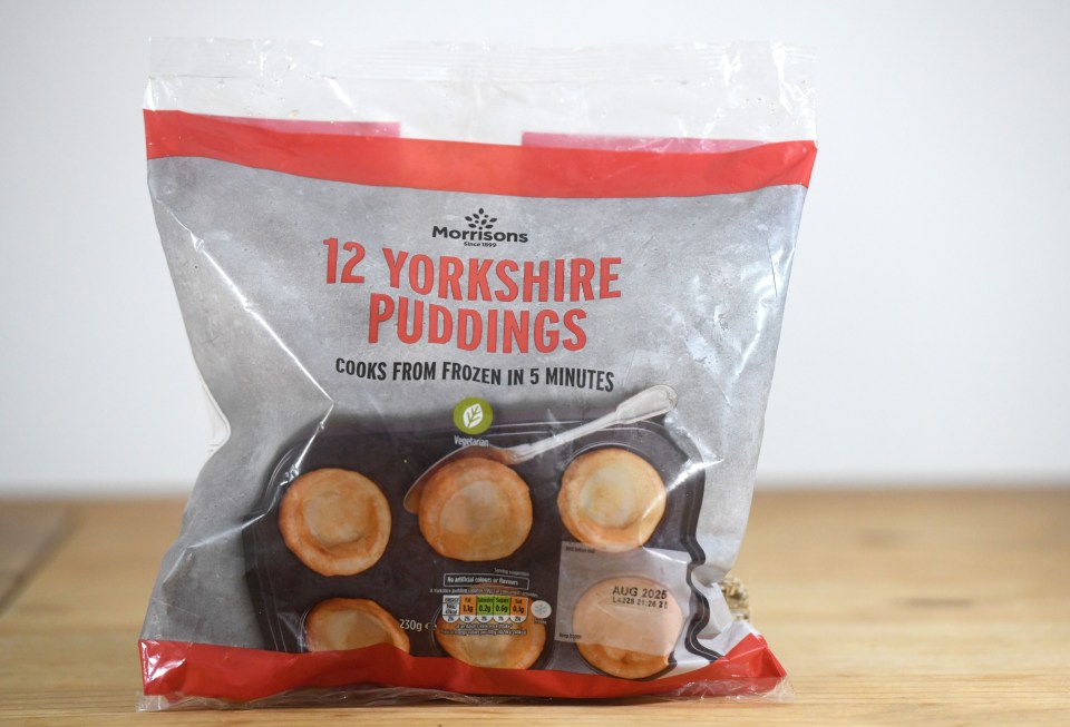 Bag of 12 Morrison's Yorkshire puddings.