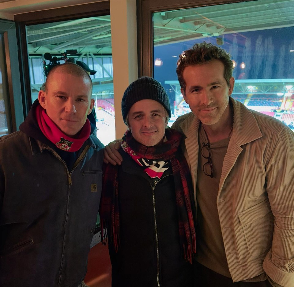 Channing Tatum and Green Day frontman Billie Joe Armstrong went all out during their whirlwind trip to support their pal Ryan Reynolds’ football team