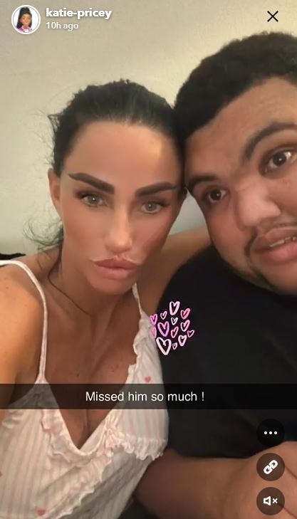 Katie Price has a close bond with her eldest son Harvey, who is now 22 years old