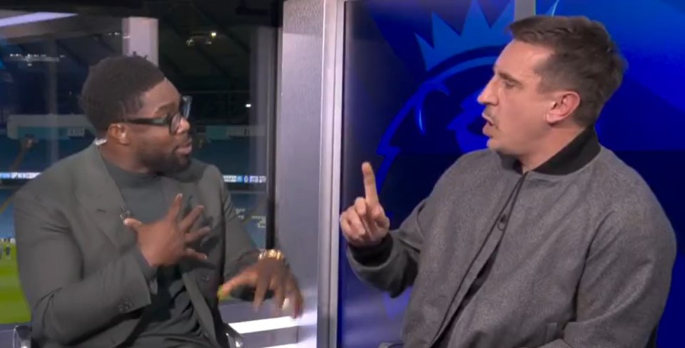 Gary Neville and Micah Richards debated the situation