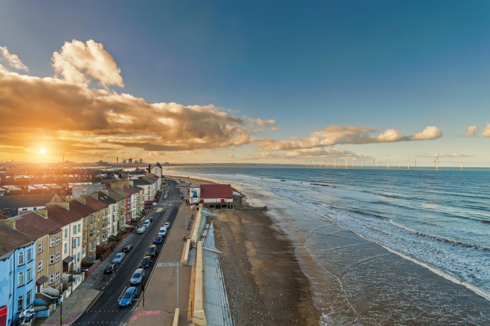 Redcar in North Yorkshire came as the fifth cheapest seaside town, with an average house price of £165,457